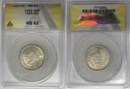 Weltmünzen 50 Piastres Lebanon Coin ANACS MS 63 W4 -