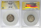 Weltmünzen 25 Cent Liberia Coin ANACS VF 30 W4 -