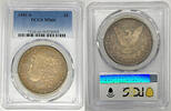 USA Dollar 1881-S Morgan Silver Toned PCGS MS 66 (40) A -