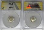 Weltmünzen 3 Pence South Africa Coin ANACS MS 63 W7 -