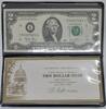 Banknoten 2003 $ Series $2 FRN Crisp UNC I-A Block in US Monetary Exchange Folder w/COA -