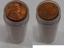 USA Lincoln Cent Roll - 50 UNC Coins Total in Coin Tube - Toned -