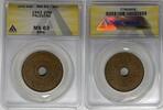 20 Mils 1942 Weltmünzen Palestine   Coin ANACS MS 63 BN W7 