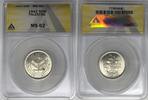 50 Mils 1942 Weltmünzen Palestine   Coin ANACS MS 62 W7 
