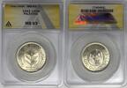 100 Mils 1942 Weltmünzen Palestine   Coin ANACS MS 63 W7 