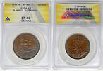 Weltmünzen 1 Penny South Africa ANACS XF 40 Details Corroded W5 -