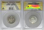 Weltmünzen 1/4 Florin 1858-A Austria Coin ANACS MS 60 Details Cleaned W6 -