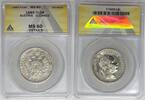 Weltmünzen 1 Florin Austria Coin ANACS MS 60 Details Cleaned W6 B -