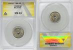 Weltmünzen 5 Centimes Belgium Coin ANACS MS 63 W6 -