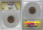 Weltmünzen 50 Centimes 1943-SA Cameroon Coin ANACS MS 63 RB W6 -