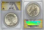 USA Dollar 1923 Peace Silver  ANACS AU 55  42,61 EUR Differenzbesteuert nach §25a UStG zzgl. 21,32 EUR Versand