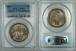 USA Half Dollar Booker T. Washington Commemorative Silver Coin PCGS MS-64 Toned -
