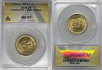 Weltmünzen 2 Dinara Yugoslavia ANACS MS 67 W5 C -