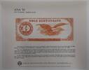 Banknoten 1882 $ BEP Souvenir Card 1985 Baltimore ANA $500 Gold Certificate B-82 -