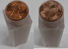 USA United States Roll Of BU Lincoln Cents - 50 Coins Total in Tubes/OBW -