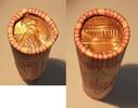 USA Lincoln Cent Roll-Copper, Large Date Type 50 Coins - BU in Tubes/Wrappers -
