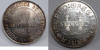 Exonumia Medal Numismatic Society of Puerto Rico 25th Anniversary Commem Silver -