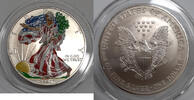 USA American Silver Eagle (ASE) Colorized Obverse UNC/In Velvet Bag w/COA -