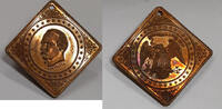 Exonumia President Grover Cleveland Souvenir Medallion w/Hole--See Photos -