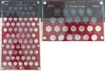 USA Lincoln Cent 1919-1996 Set in Capital Acrylic Holders Most Are UNC - See Photos -