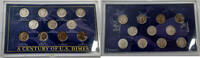USA A Century of US Dimes-US Coin Collection, Silver & Clad in Damaged Plastic Case -