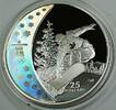 Kanada $25 Silver Canada Holographic Proof Coin-Snowboarding-2010 Vancouver- w/COA -