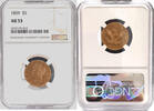 USA $5 Half Eagle Liberty Gold Coin NGC AU-53 Nice Pre-Civil War Gold! -