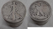 USA Half Dollar Walking Liberty Roll 20 Circulated 90% Silver Coins in Tube -