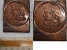 Exonumia C. 1960's H. Alvin Sharpe Studio Trial Copper Plate The Ramrod Design -