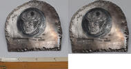 Exonumia C. 1960's H. Alvin Sharpe Studio Trial Silver Plate Voodoo Queen 3 Troy Ozs -