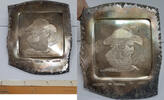 Exonumia C. 1960's H. Alvin Sharpe Studio Trial Silver Plate Stage Driver 3.9 Troy Ozs -