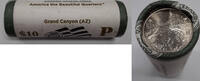 USA Quarter 2010-P Grand Canyon Nat'l Park ATB Roll of 40 BU Coins in Wrappers -