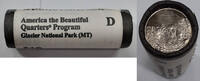 USA Quarter 2011-D Glacier Nat'l Park ATB Roll of 40 BU Coins in Mint Wrapper -
