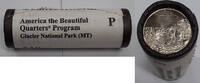 USA Quarter 2011-P Glacier Nat'l Park ATB Roll of 40 BU Coins in Mint Wrapper -