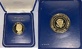 Exonumia Medal Franklin Mint Jimmy Carter 24 KT Gold Inaugural Limited Edition Proof -