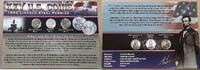 USA Cent Key US Coins-WWII Wartime Emergency Issue Steel Set in Holder -