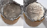 Weltmünzen 10 Cents 1966 Bahamas  BU Coins w/Bonefish-KM#4 Roll of 20 in... 42,62 EUR  zzgl. 21,31 EUR Versand