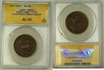 Exonumia Token Hard Times Illustrious Predecessor HT-32 ANACS AU-50 Copper -