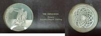 Exonumia Franklin Mint Genius of Michelangelo PF .925 Silver Medal-The Expulsion -