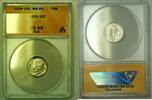 USA Dime Silver Mercury 10c ANACS MS-65 FSB (WW) (A) -