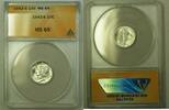 USA Dime 1942-S Silver Mercury 10c ANACS MS-65 FSB (H) (WW) -
