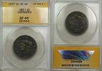 USA 1C Coin ANACS EF 40 Details Corroded Large Cent 1837 EF 40