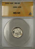 USA Dime Silver Mercury 10C Coin ANACS MS-65 (Near Full Split Bands 11) -