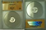 USA Dime 1942-S Silver Mercury 10c ANACS MS-65 FSB (B) (WW) -