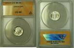 USA Dime 1942-S Silver Mercury 10c ANACS MS-66 *Nearly Full Bands* (B) (WW) -