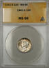 USA Dime 1941-S Silver Mercury 10C ANACS MS-66 (Light Toning 11) -