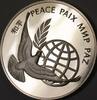 Exonumia United Nations UN   Silver Peace Dove Proof Medal Franklin Mint Sterling 1972 Gem PP