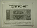 Briefmarken July 34th Year Washington Baltimore Coin & Currency Show Souvenir Card -