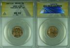 Weltmünzen 1/2 Att Thailand Coin Kingdom of Siam ANACS MS-62 Red Brown (WB2) -