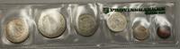 Weltmünzen Denmark Provinsbanken Six Coin Mint Set  1982 Uncirculated coins